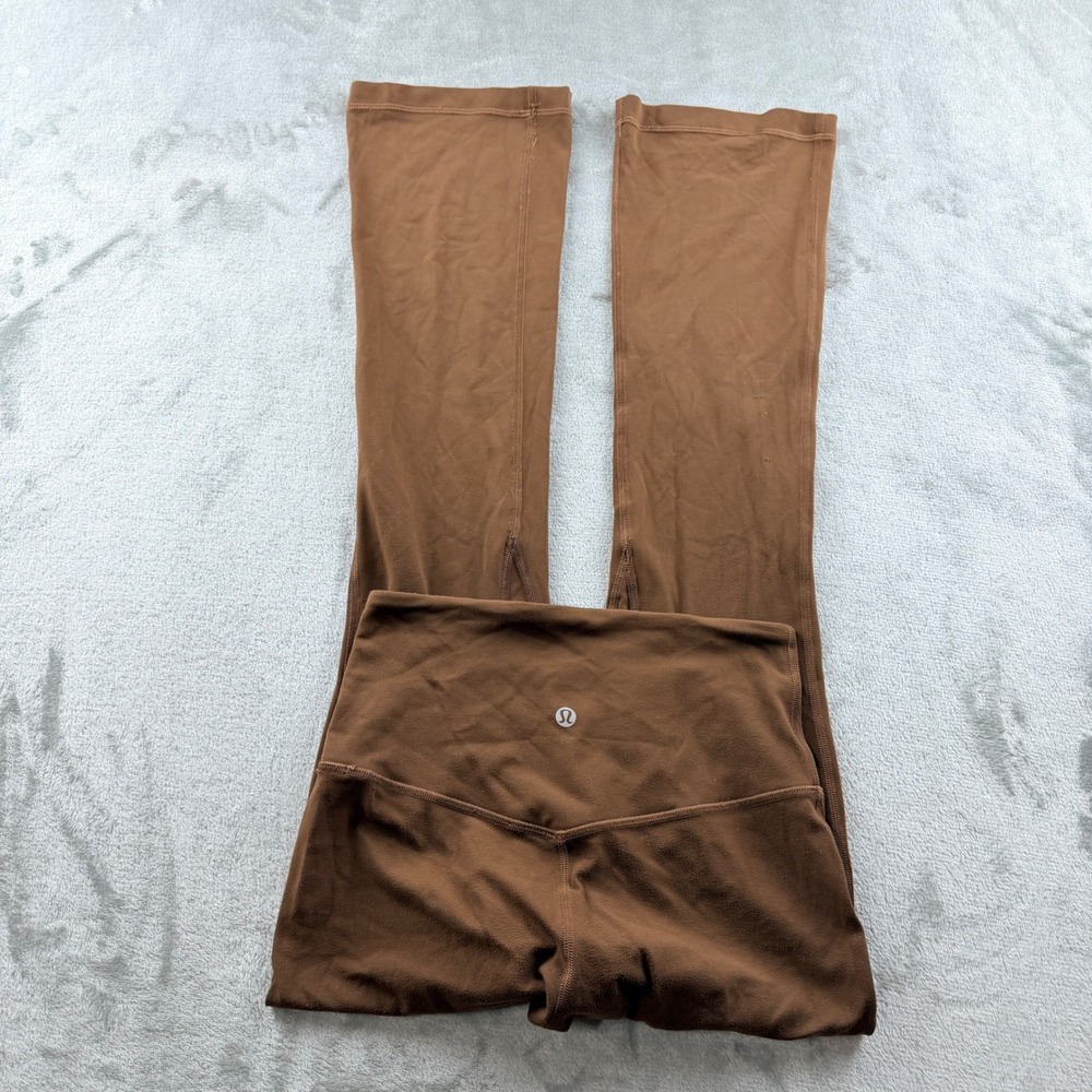 Lululemon Women's 4 Groove Super High-Rise Flared Pant Nulu Brown